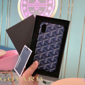 Goyard Goyardine Card Case iPhone Case Navy Blue