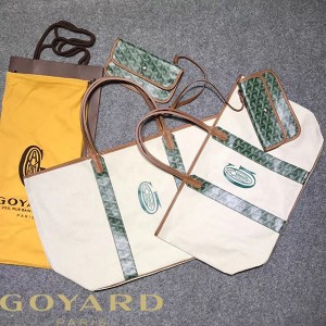 Goyard Anjou Reversible Tote Green