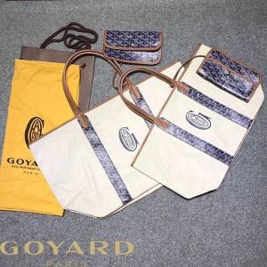 Goyard Anjou Reversible Tote Navy Blue