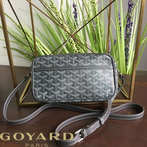 Goyard Goyardine Amacapvert Crossbody Bag Grey
