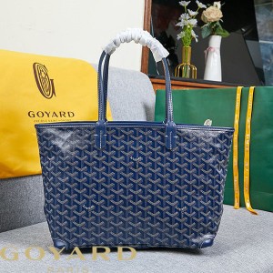 Goyard Goyardine Artois Tote Navy Blue