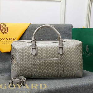 Goyard Goyardine Boeing Travel Bag Light Grey