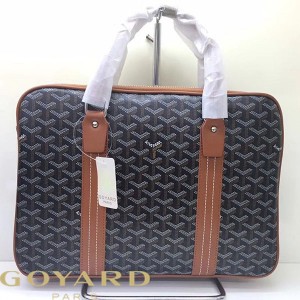 Goyard Goyardine Briefcase Brown
