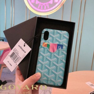 Goyard Goyardine Card Case iPhone Case Blue