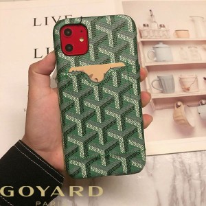 Goyard Goyardine Card Case iPhone Case Green