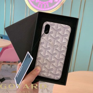 Goyard Goyardine Card Case iPhone Case White