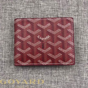 Goyard Goyardine Card Holder Burgundy
