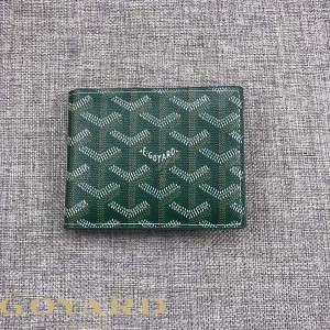 Goyard Goyardine Card Holder Green