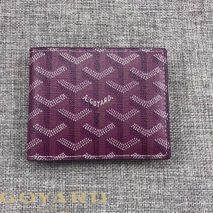 Goyard Goyardine Card Holder Purple