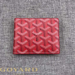 Goyard Goyardine Card Holder Red