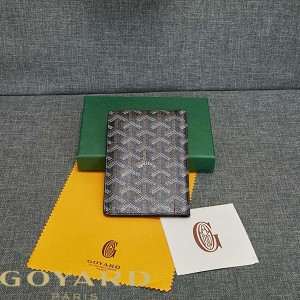 Goyard Goyardine Grenelle Passport Holder Coffee