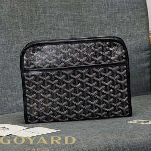 Goyard Goyardine Jouvence Toiletry Pouch Black/Brown