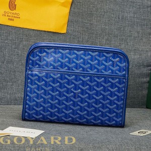 Goyard Goyardine Jouvence Toiletry Pouch Blue