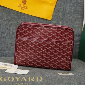 Goyard Goyardine Jouvence Toiletry Pouch Burgundy