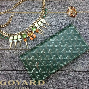 Goyard Goyardine Large Richelieu Bifold Wallet Green