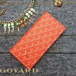 Goyard Goyardine Large Richelieu Bifold Wallet Orange