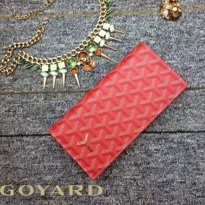 Goyard Goyardine Large Richelieu Bifold Wallet Red