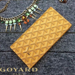 Goyard Goyardine Large Richelieu Bifold Wallet Yellow