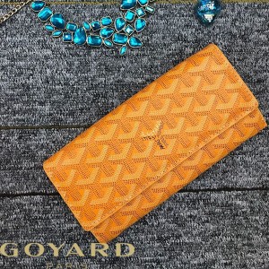 Goyard Goyardine Large Varenne Bifold Wallet Yellow