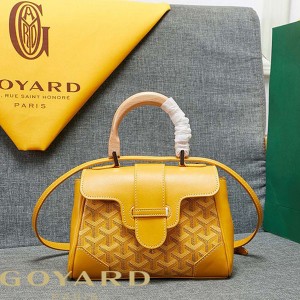 Goyard Goyardine Mini Saigon Souple Bag Yellow