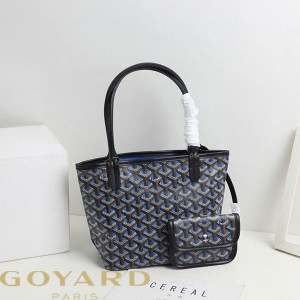 Goyard Goyardine Mini Saint Louis Claire Voie Tote Blue