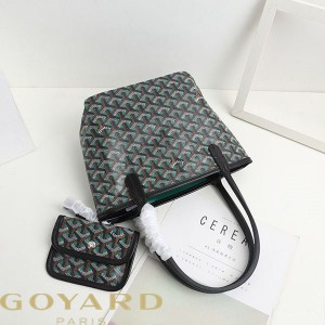Goyard Goyardine Mini Saint Louis Claire Voie Tote Green