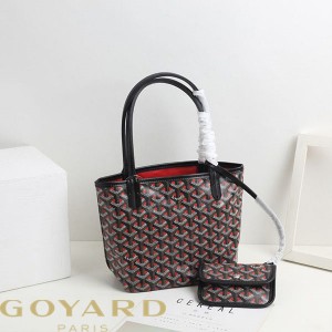 Goyard Goyardine Mini Saint Louis Claire Voie Tote Red