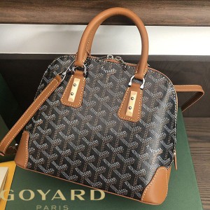 Goyard Goyardine Mini Vendome Bag Brown
