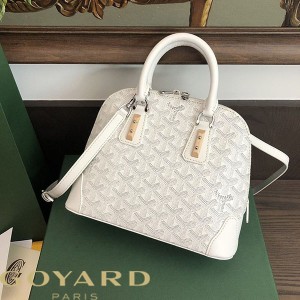 Goyard Goyardine Mini Vendome Bag White