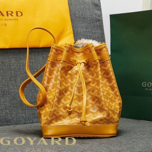 Goyard Goyardine Petit Flot Bucket Bag Yellow