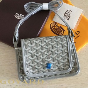 Goyard Goyardine Plumet Crossbody Bag Light Grey