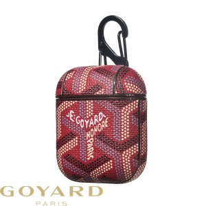 Goyard Goyardine Saint Louis Airpods Case Burgundy
