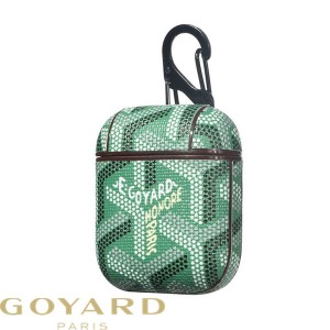 Goyard Goyardine Saint Louis Airpods Case Green