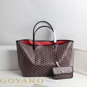 Goyard Goyardine Saint Louis Claire Voie Tote Red