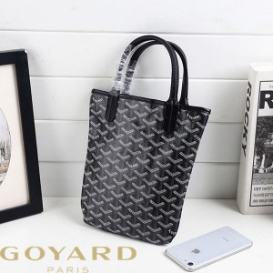 Goyard Goyardine Saint Louis Poitier Tote Black
