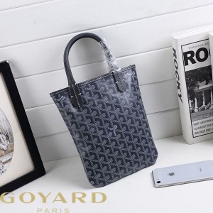 Goyard Goyardine Saint Louis Poitier Tote Grey