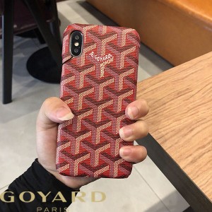 Goyard Goyardine Saint Louis iPhone Case Burgundy