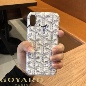 Goyard Goyardine Saint Louis iPhone Case White