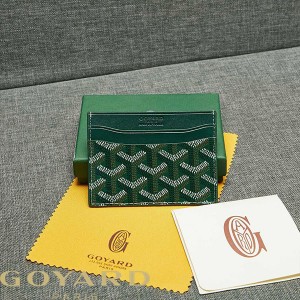 Goyard Goyardine Saint Sulpice Card Holder Green
