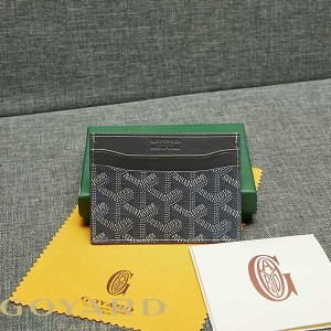 Goyard Goyardine Saint Sulpice Card Holder Grey