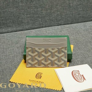 Goyard Goyardine Saint Sulpice Card Holder Light Grey