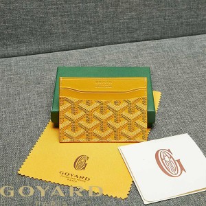 Goyard Goyardine Saint Sulpice Card Holder Yellow