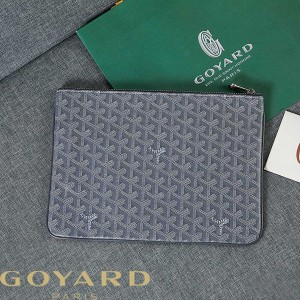 Goyard Goyardine Senat Clutch Grey