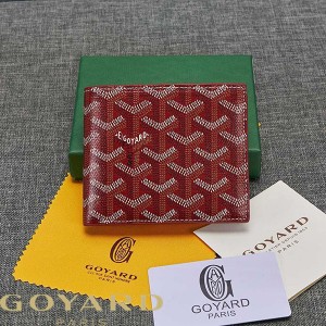 Goyard Goyardine Small Victoire Bifold Wallet Red