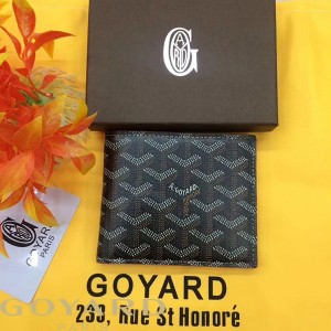 Goyard Goyardine Victoire Small Bifold Wallet Brown