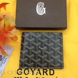 Goyard Goyardine Victoire Small Bifold Wallet Coffee