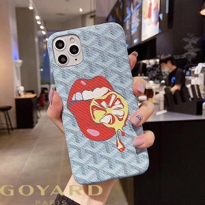 Goyard Goyardine X EMO Graffiti iPhone Case Blue